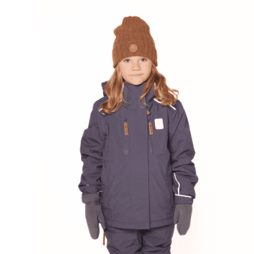 Bruse Fóðraður Vindjakki – Dökkblár