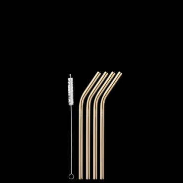 Smoothie Rör Stainless Steel – Rosegold – Aya & Ida