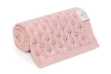 Openwork Pink – Bambus/Bómullar Teppi – My Memi