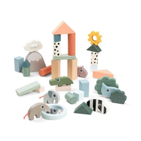 Building Block Set (34pcs) – Deer Friends