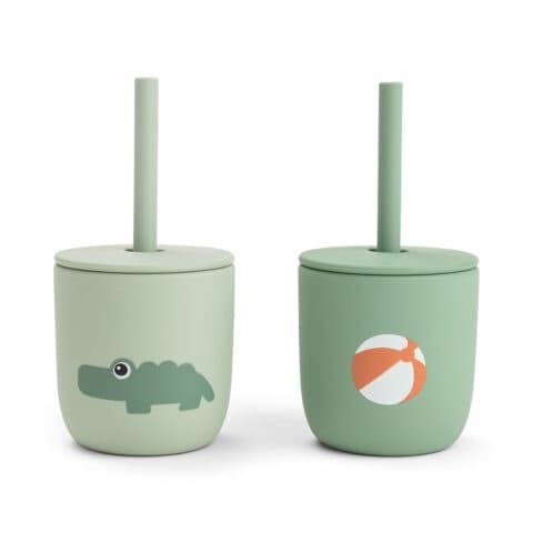 Silicone Straw Cup (2) – Playground