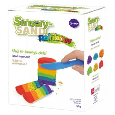 Hreyfisandur / sensory sand / kinetic sand, RAINBOW- 5 kg