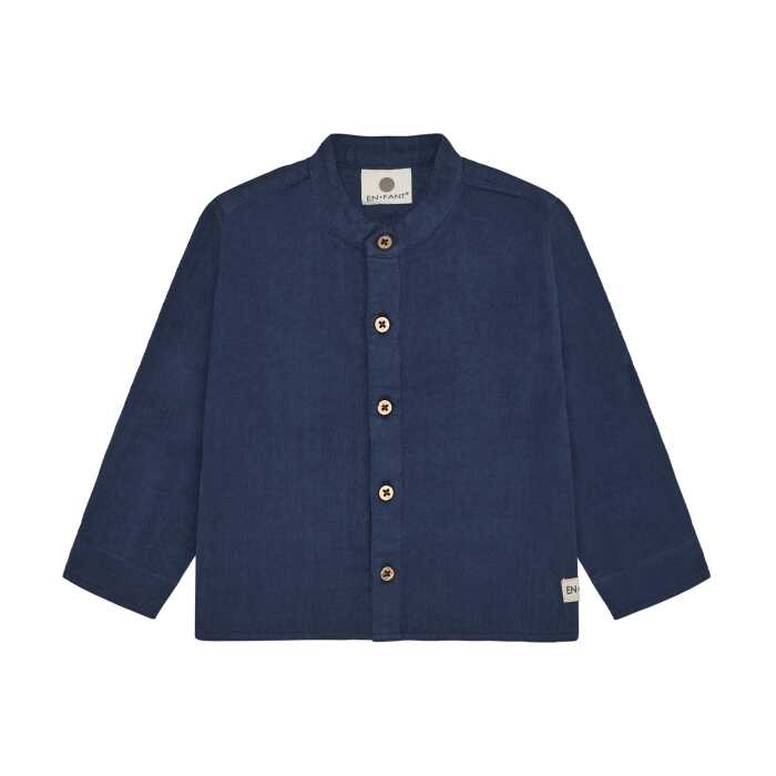 Skyrta – Muslin – Medieval Blue