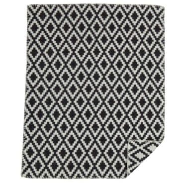 Teppi úr lífrænni bómull Black Diamonds 70×90 cm.